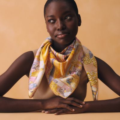 レディス, スカーフ、ショール＆マフラー, スカーフ＆シルク